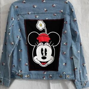 Disney Minnie Mouse  jean jacket custom !!